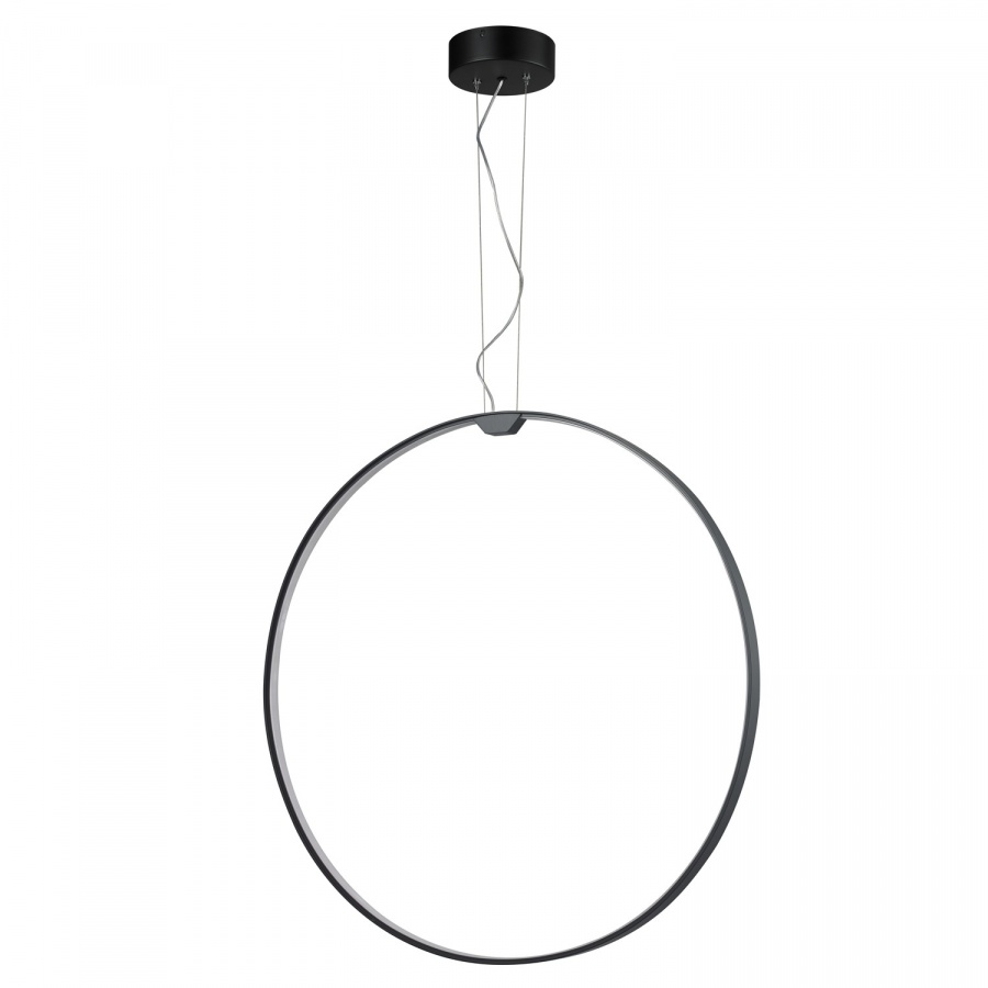 Lampa wisząca acirculo led czarna 74 cm