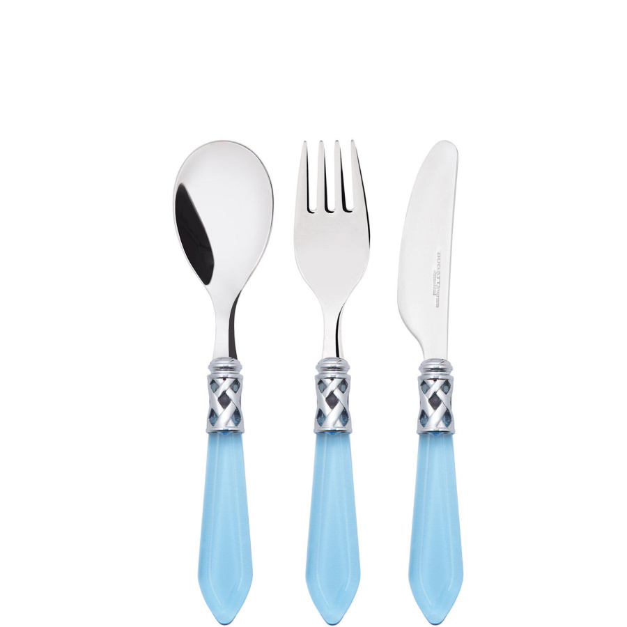 Aladdin - zestaw sztućców dla dziecka - niebieski