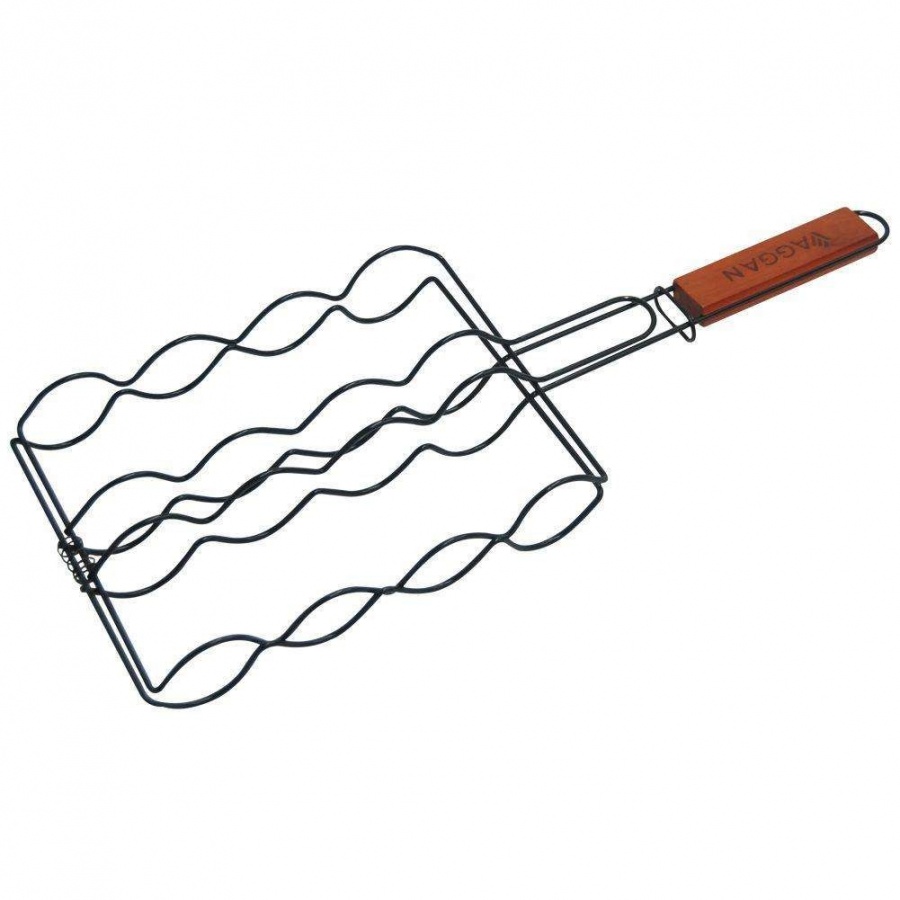 Ruszt do grillowania kiełbasy, kratka, siatka zamykana na grilla