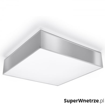 Plafon 45x45cm Sollux Lighting Horus szary