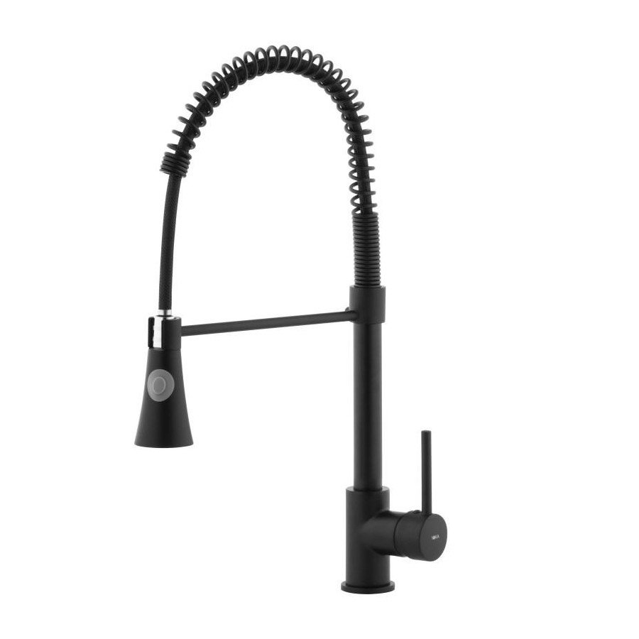 Bateria kuchenna zlewozmywakowa elastyczna giętka czarna