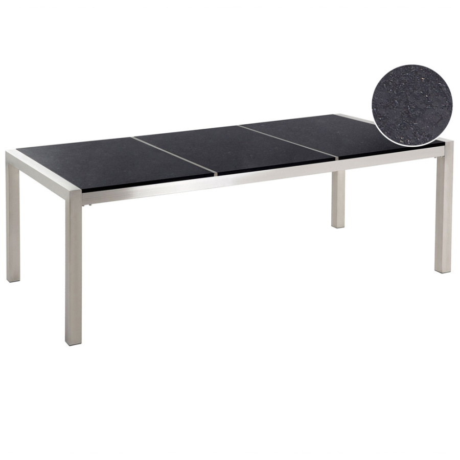 Stół ogrodowy kamień czarny grosseto