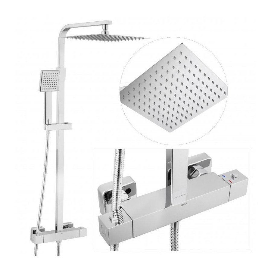 Zestaw prysznicowy bateria termostat deszczownica - yoka