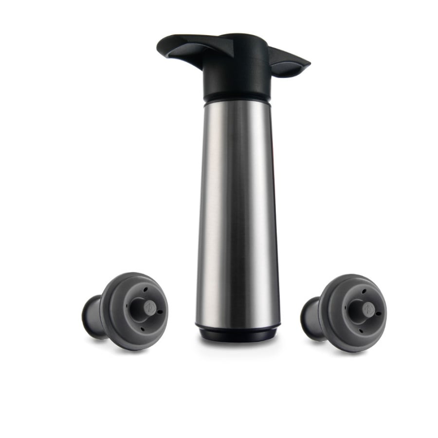 Pompka do wina stalowa z 2 korkami