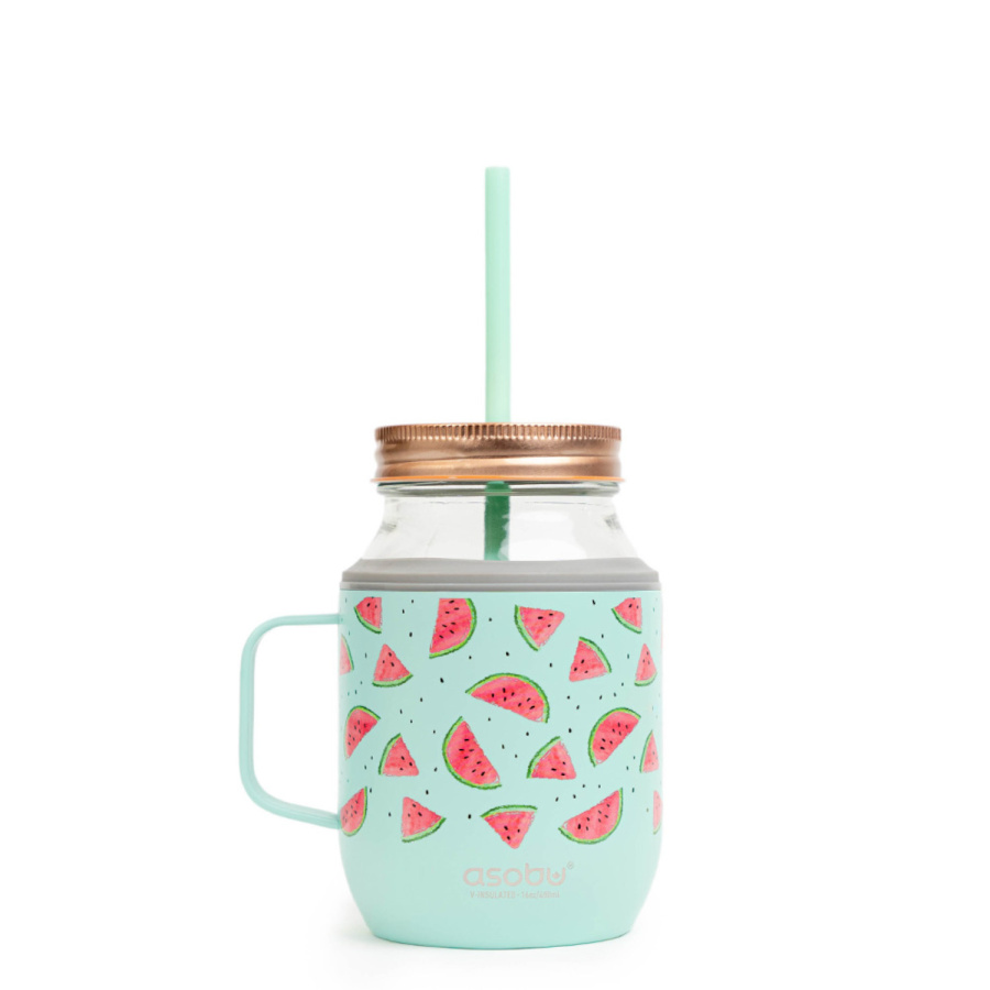 Asobu kubek ze słomką moonshine teal, 540ml