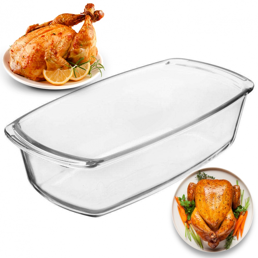 Forma do pieczenia chleba, szklana, na chleb, pasztet, keks, ciasto, naczynie żaroodporne do zapieka