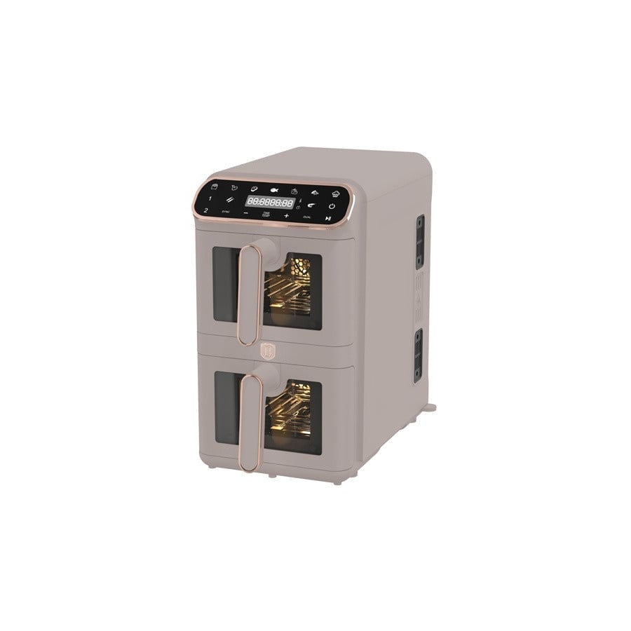 Air fryer Frytkownica beztłuszczowa podwójna 11L BerlingerHaus Taupe BH-9804