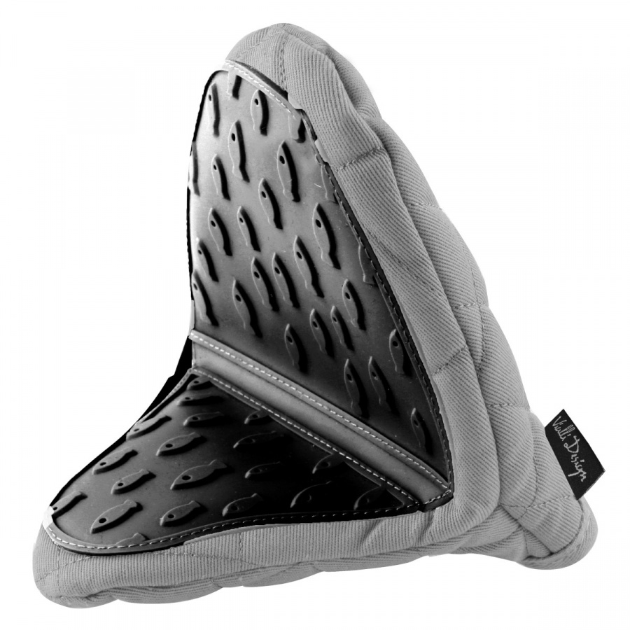 Rękawica kuchenna livio szaro-czarna 29620