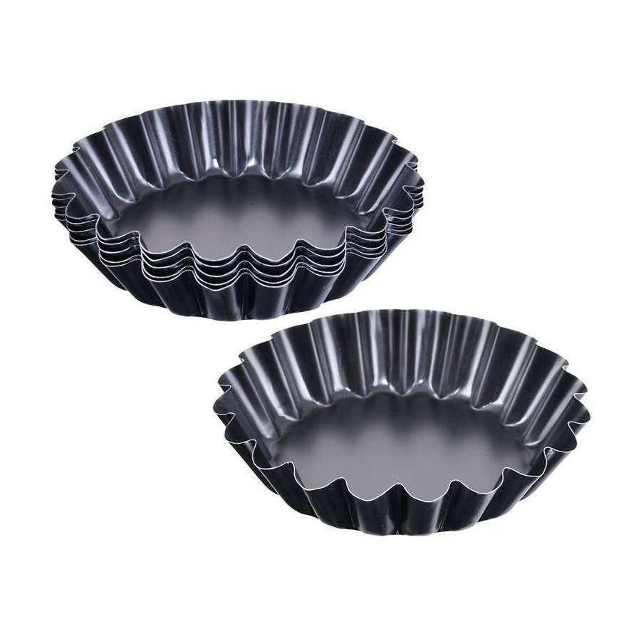 Forma do pieczenia tarty, foremka na tartaletki, tarte, mini tarty, babeczkę, komplet, 6 sztuk, 11 c