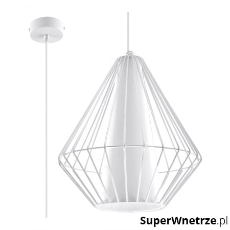 Lampa wisząca Sollux Lighting Demi biała