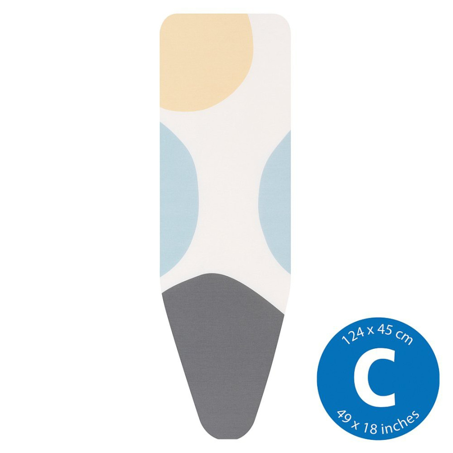 BRABANTIA - PerfectFlow - Pokrowiec na deskę do prasowania - rozmiar C - Spring Bubbles