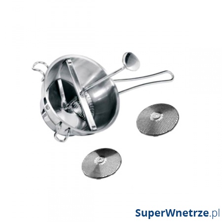 Przecierak stalowy z 2 wymiennymi dyskami Gefu