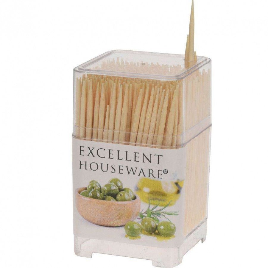 Wykałaczki drewniane w pudełku, etui, zestaw, 450 sztuk