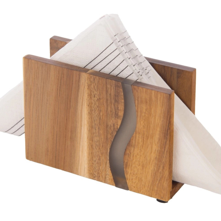 Serwetnik drewniany river 12x8,5 cm