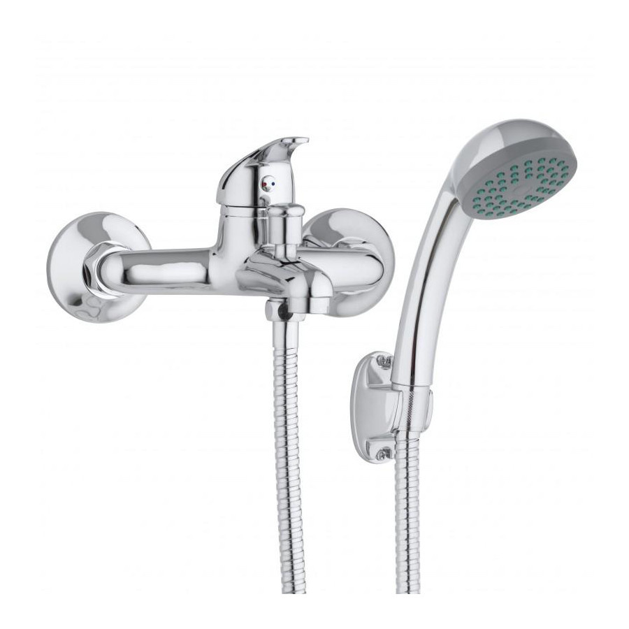 Bateria wannowa ścienna zestaw prysznicowy kran - yoka