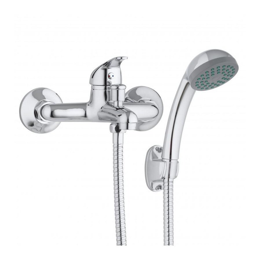 Bateria wannowa ścienna zestaw prysznicowy kran - yoka