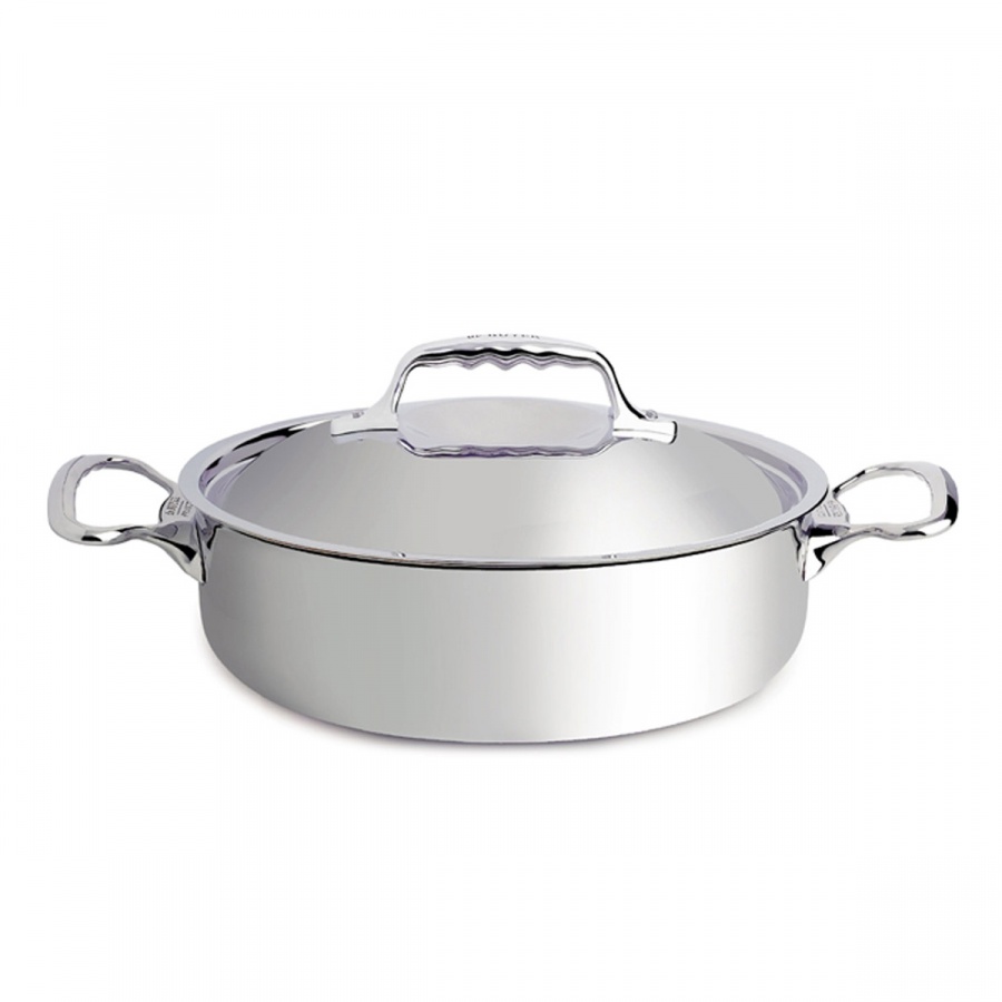 Garnek 2,6l z pokrywką de Buyer Affinity srebrny