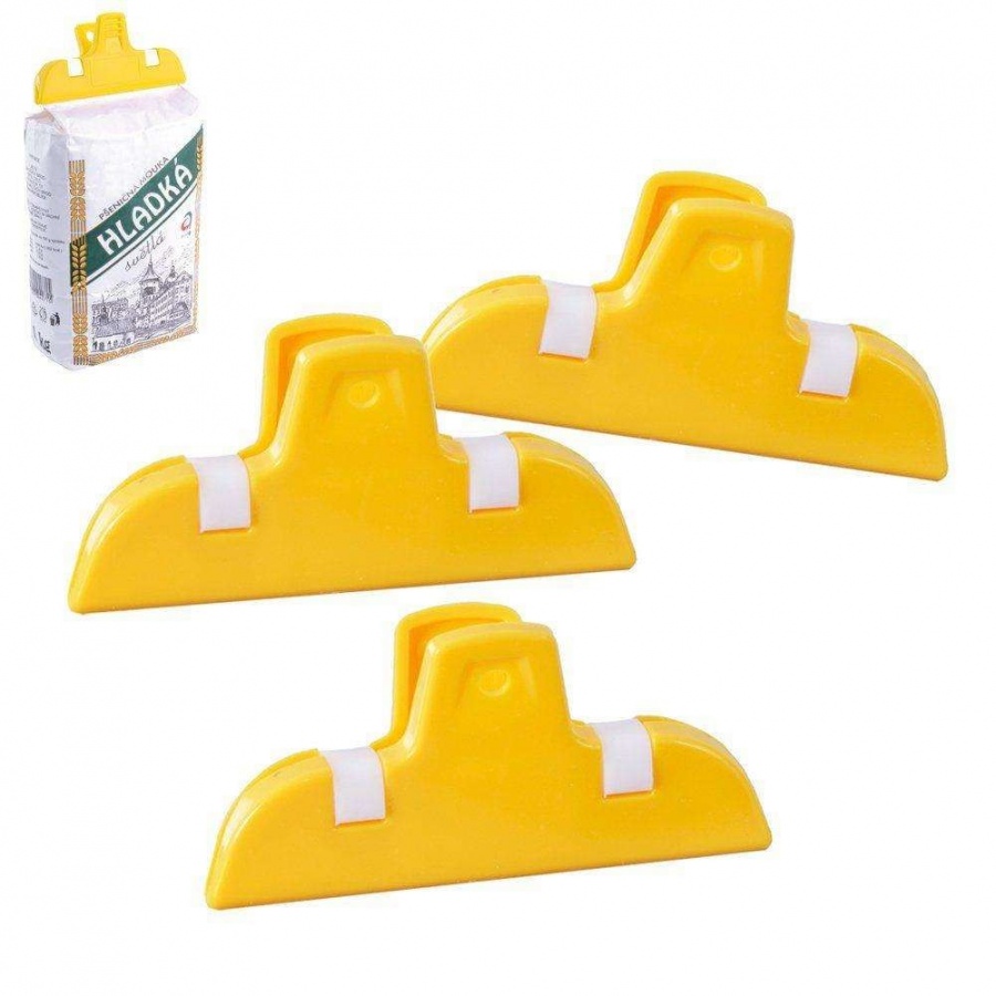 Klipsy do zamykania opakowań żywności, 7 cm, 3szt