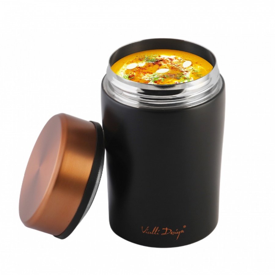 Termos obiadowy 500ml FUORI czarny Rose Gold 28067