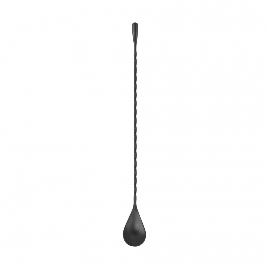 łyżka barowa, stal nierdzewna, 29 cm, ciemnoszara