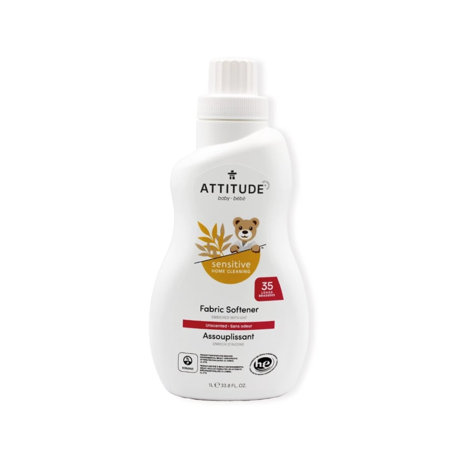 Attitude SENSITIVE SKIN BABY, Delikatny, bezzapachowy płyn zmiękczający do płukania ubranek dziecięc