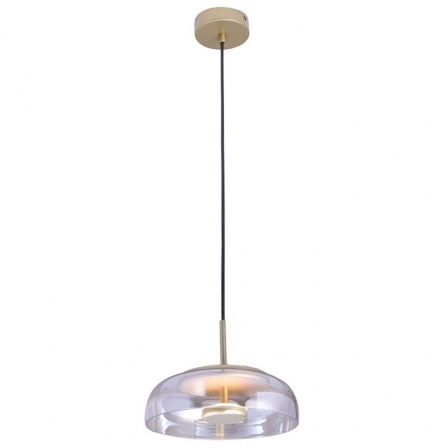 Lampa wisząca disco led złota