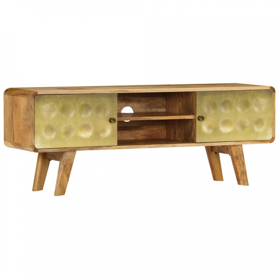 Szafka pod telewizor, lite drewno mango, 120 x 30 x 45 cm