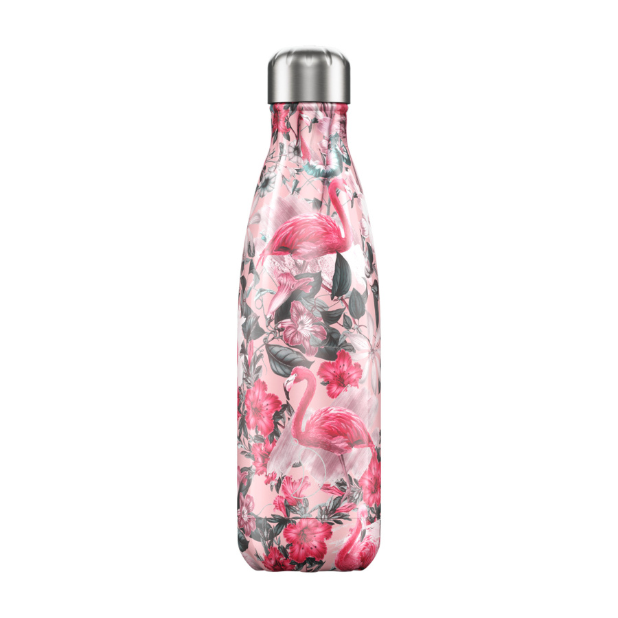 Butelka termiczna chilly's | 500ml | 3d tropical flamingo