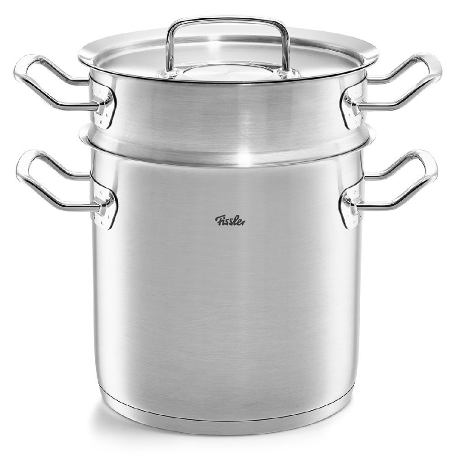 Fissler - original-profi collection® - garnek wysoki z wkładem do gotowania na parze - 6 l - 20 cm