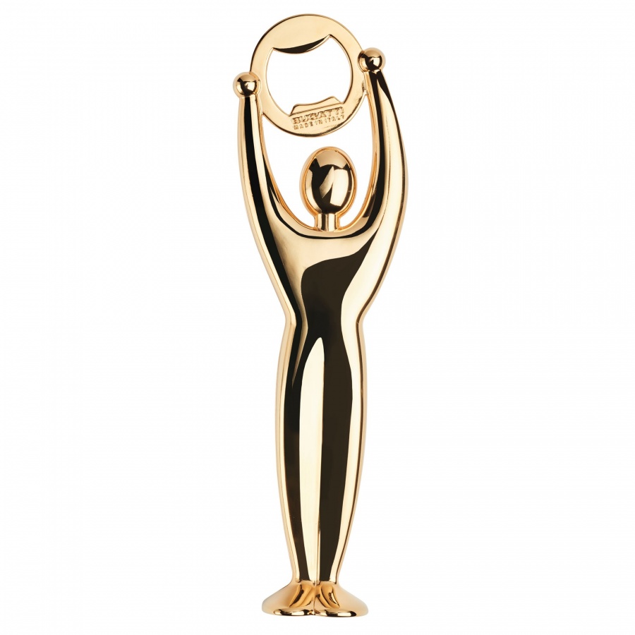 Gym otwieracz do butelek - złoty 24 karaty