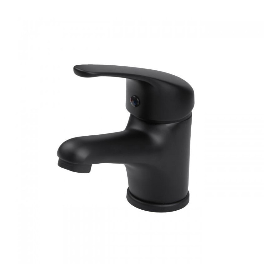 Bateria umywalkowa stojąca łazienkowa czarna - yoka