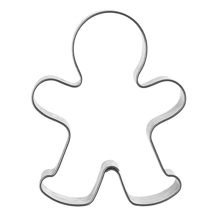 Wykrawacz cukierniczy stalowy / foremka do ciastek pierników ludzik 6,5 cm