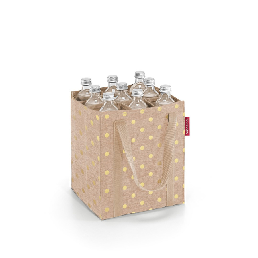 Torba bottlebag, metallic dots coffee