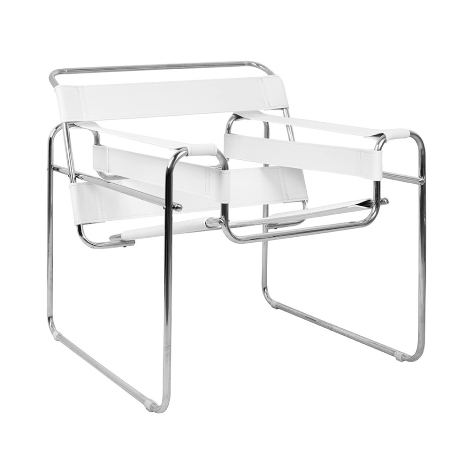 Fotel ivan biały - ekoskóra