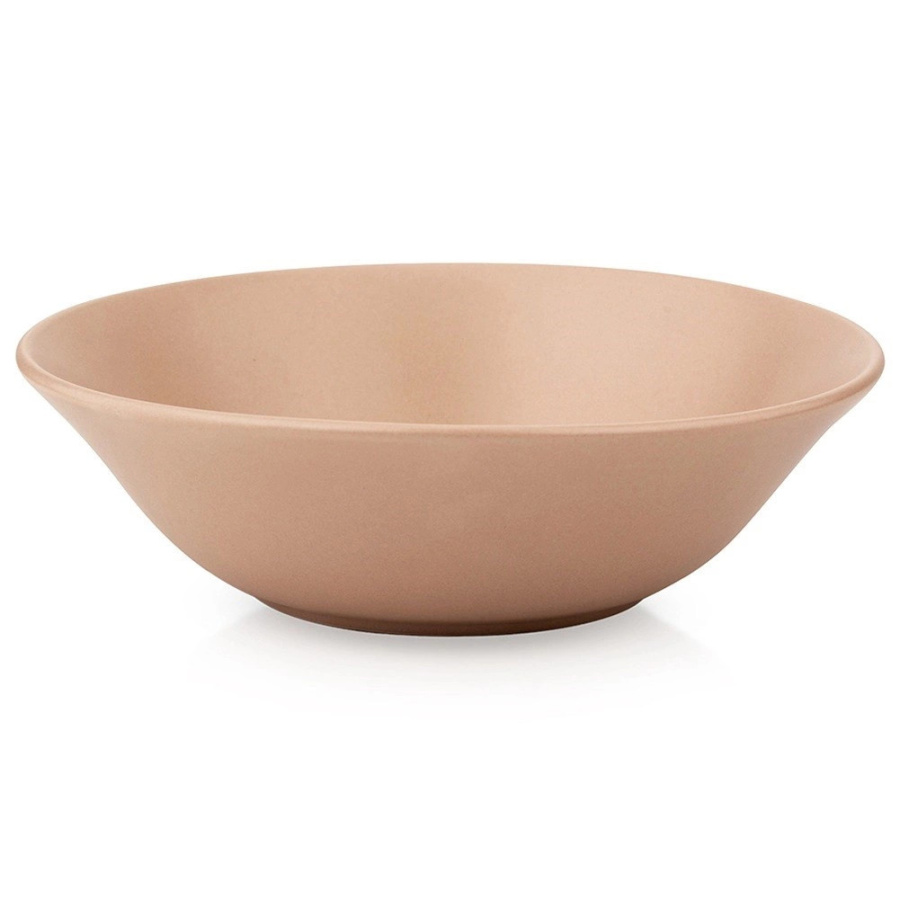 Miska sałatkowa ceramiczna beżowa soho 23,5 cm, 1,1 l