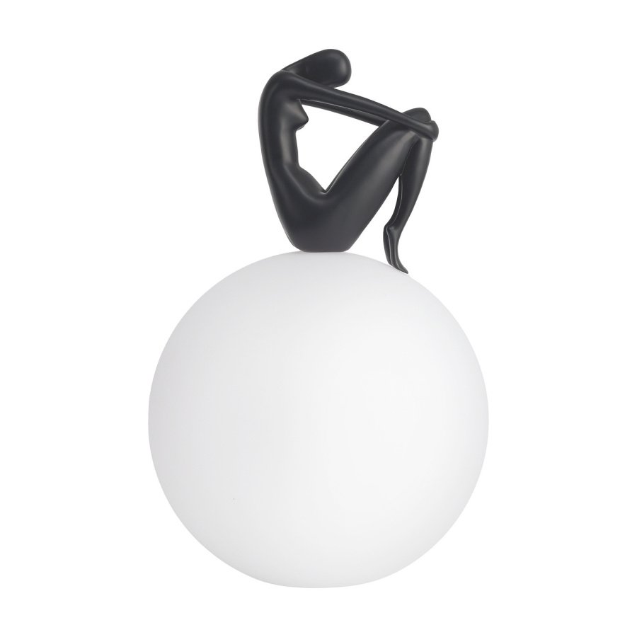 Lampa stołowa woman-2 czarna 35 cm