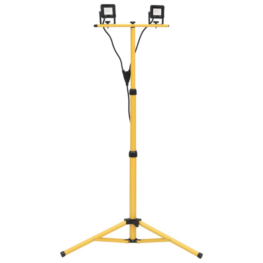 Reflektor led ze stojakiem, 2x10 w, ciepłe białe światło