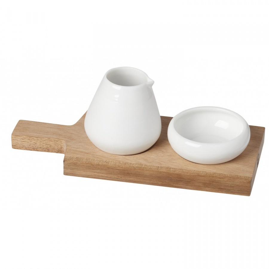 Zestaw oliwa i sól z deską