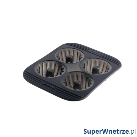 Forma silikonowa do babeczek z dziurką Mastrad grafitowa