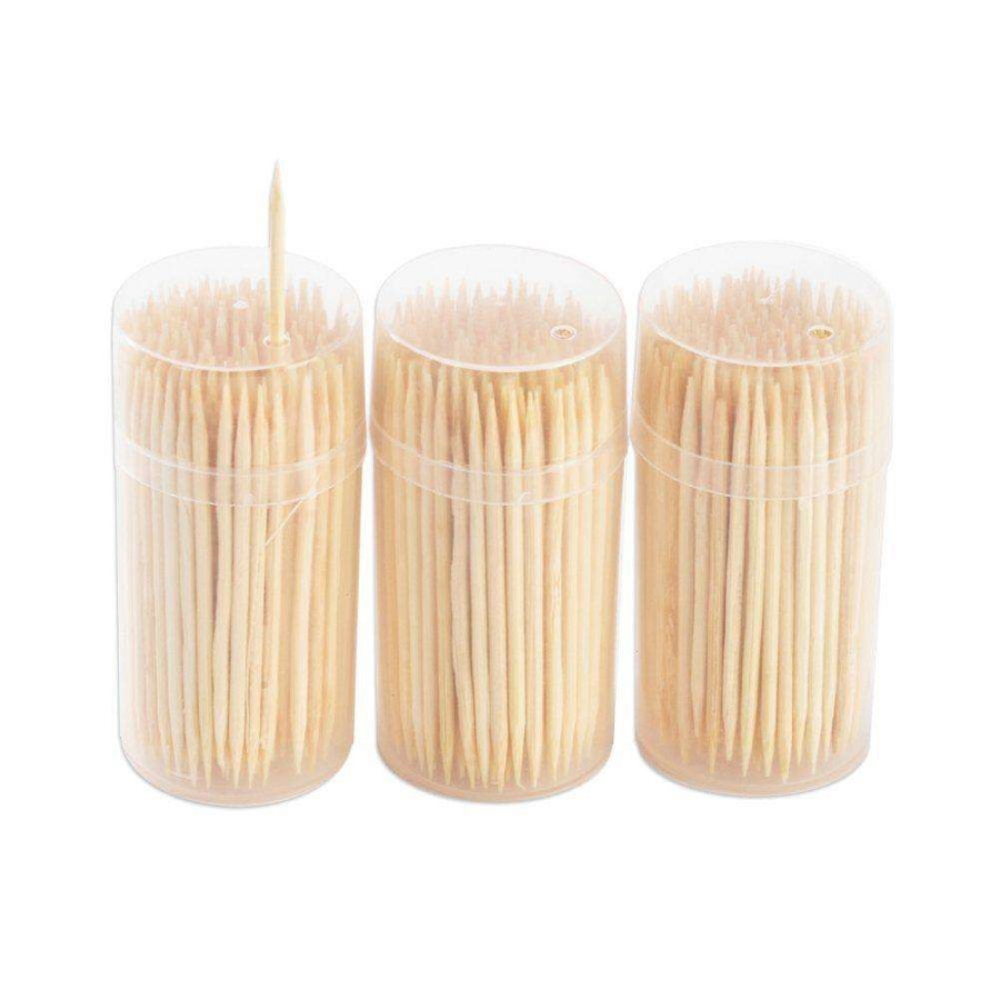 Wykałaczki drewniane w pudełku, etui, zestaw, 600 sztuk