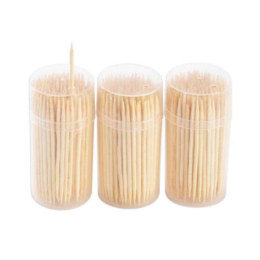 Wykałaczki drewniane w pudełku, etui, zestaw, 600 sztuk