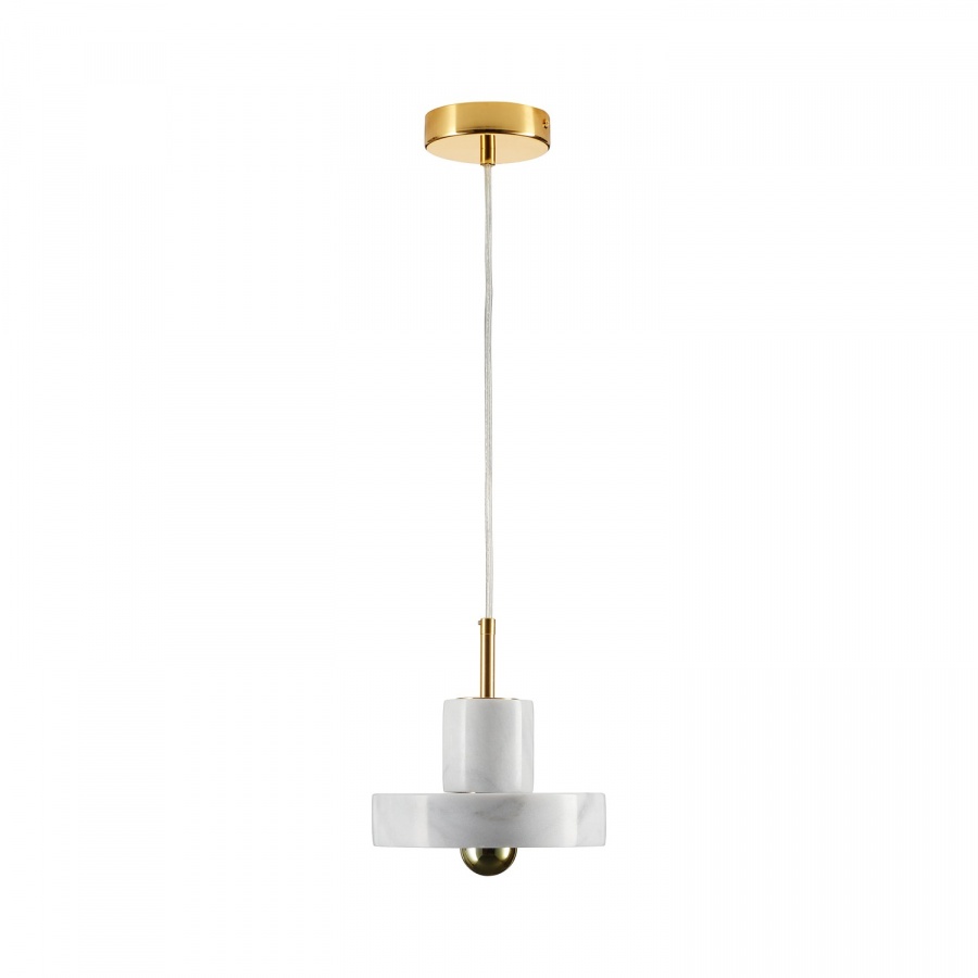 Lampa wisząca universo marmurowo złota 18 cm