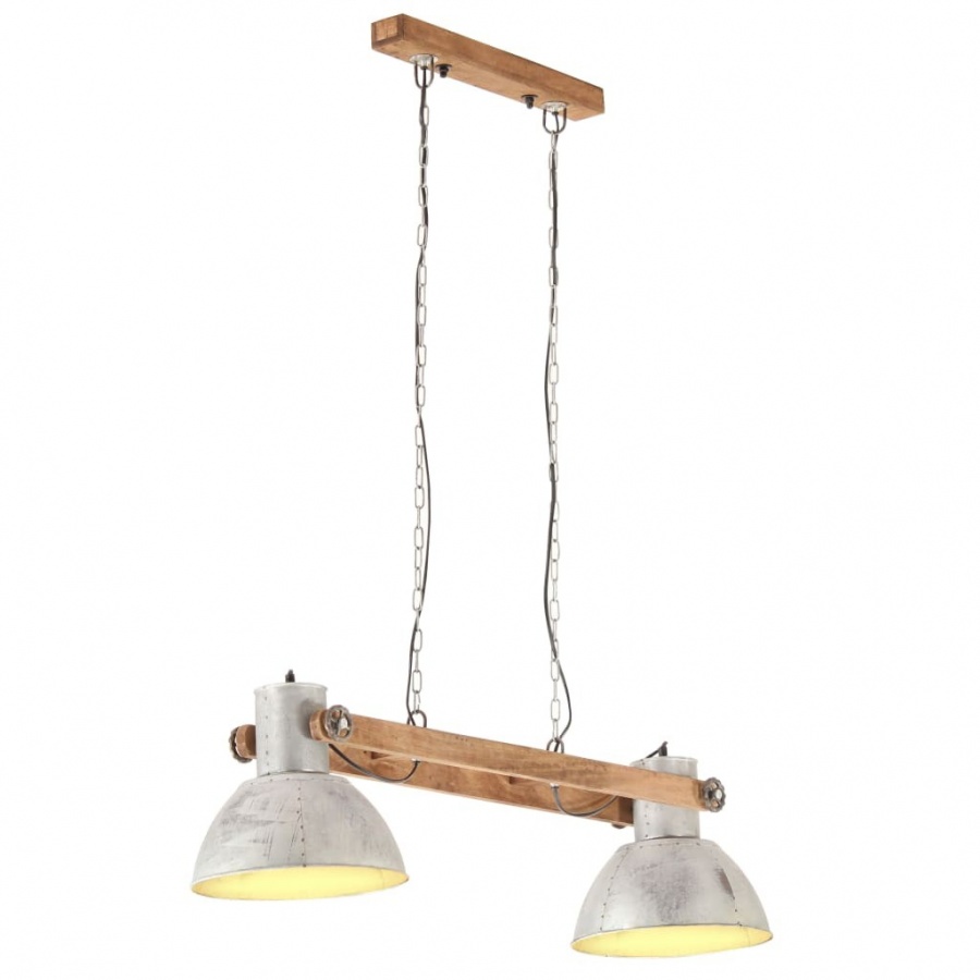 Industrialna lampa wisząca, 25 W, srebrna, 109 cm, E27