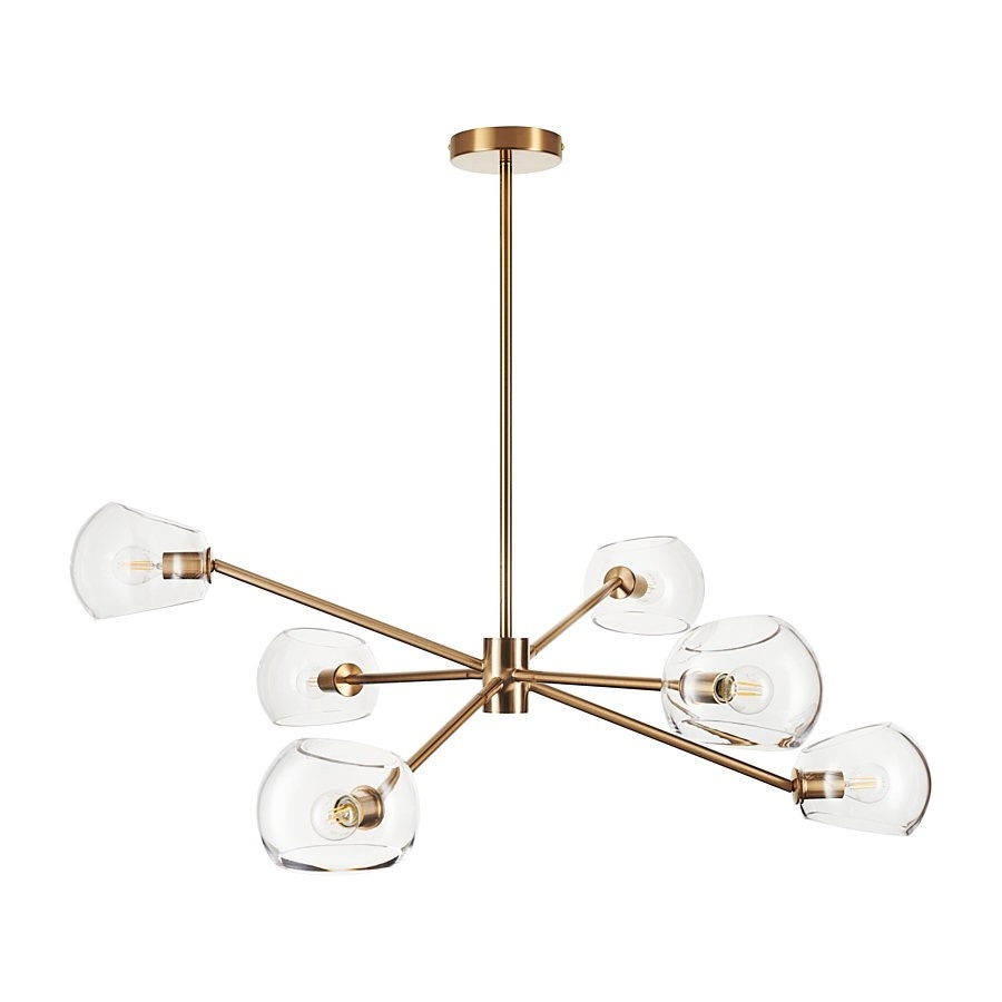 Lampa wisząca cosmic-6 złota 75 cm