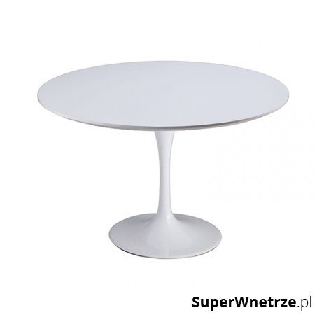 Stół śr. 100cm King Home Tulip biały