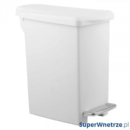 Kosz na śmieci 10 l pedałowy Simple Human SLIM biały