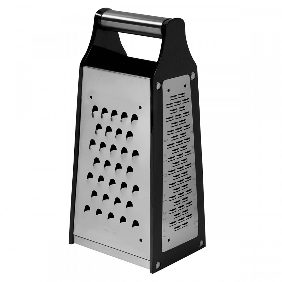 Stalowa tarka czterostronna 23x10,5x8,5 cm Lurch czarno-srebrna