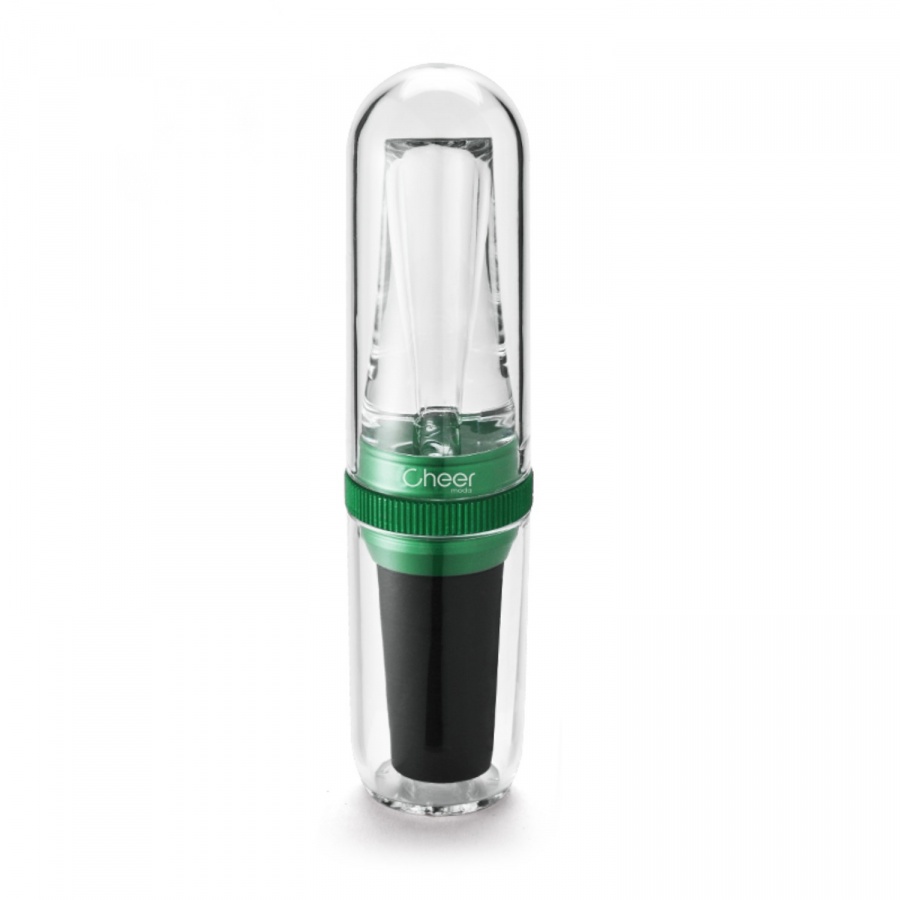 Napowietrzacz i nalewak do wina submarine zielony