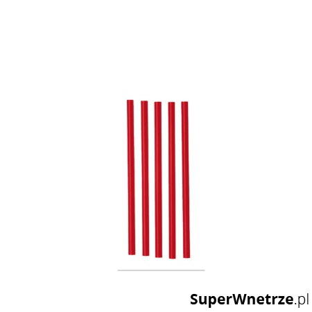 Rurki krótkie 15 cm (op. 200 szt) czerwony