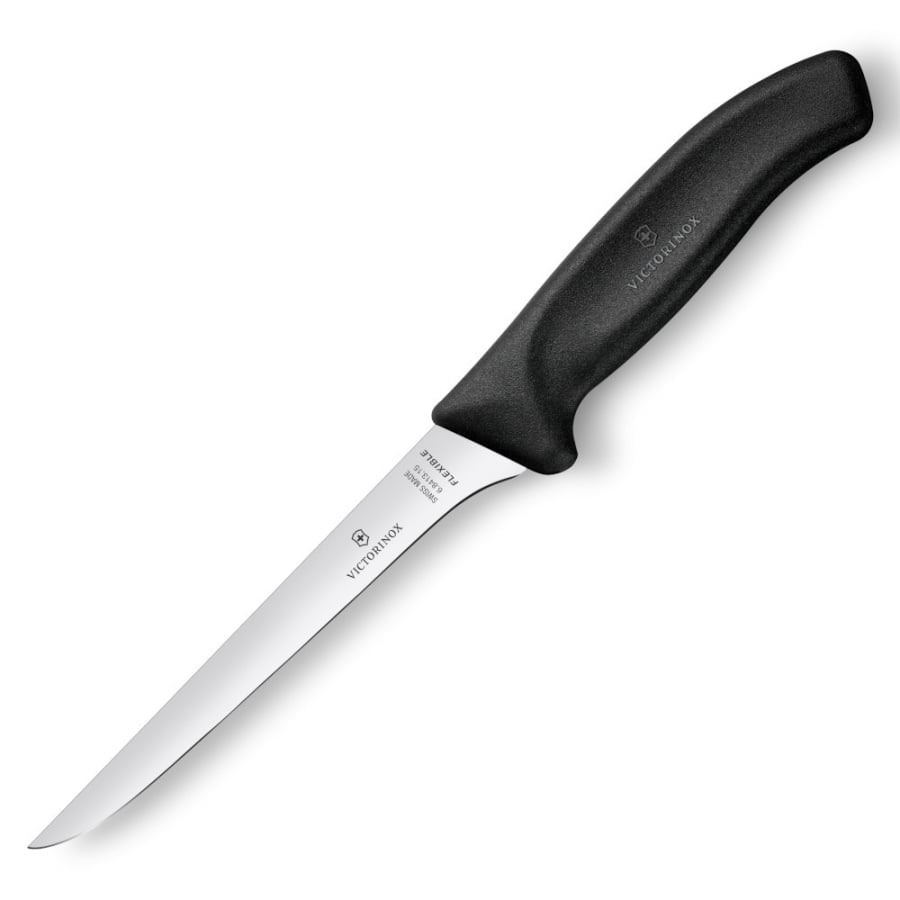 VICTORINOX - Swiss Classic - Nóż do trybowania - 15 cm - Czarny